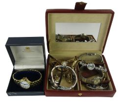 A collection of wristwatches, to include Mappin and Webb, Festina, Rotary, Sekonda and others. (2 bo