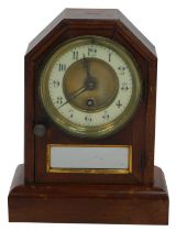 A late 19thC American mahogany cased mantel clock, by Seth Thomas, Thomaston, Connecticut, circular