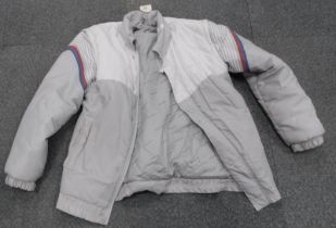 A Mobil 1 jacket, size unknown.