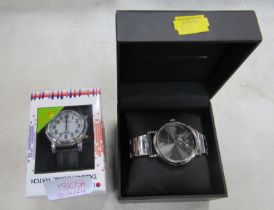 Two wristwatches, comprising French Connection, and a talking watch, boxed. (2)