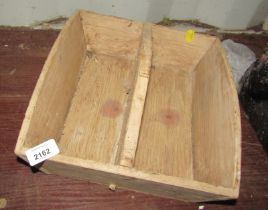 A two sectional pine trug.