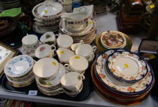 Part tea and dinner wares, to include J&G Meakin, Colclough, Royal Albert Tranquility pattern, etc.