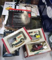 A group of diecast cars, together with 45rpm singles for culture club Mel and Kim, Dire Straits, LP