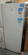 A Beko tall freezer.