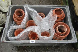 Various terracotta planters.