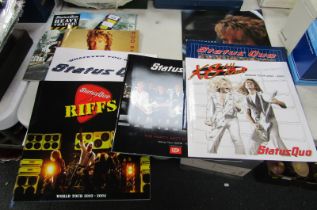 Status Quo memorabilia, comprising tour programmes, Riffs World Tour 2003-2004, Heavy Track, KS All