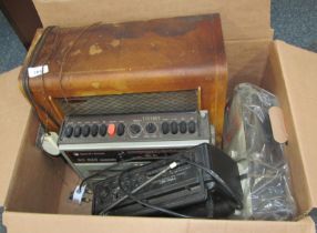 A Pye walnut cased radio, together with a ITT recorder, RC630 automatic, etc.