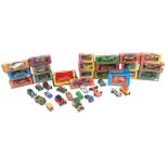 A quantity of diecast vehicles, to include boxed Matchbox Models of Yesteryear, other Matchbox vehic