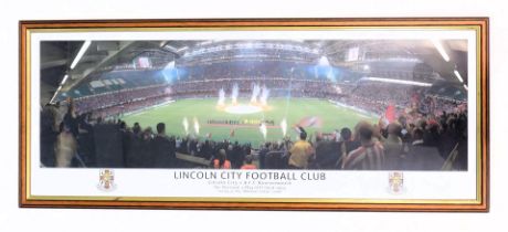 Lincoln City Football club print, The Lincoln City vs. AFC Bournemouth division, three play off fina