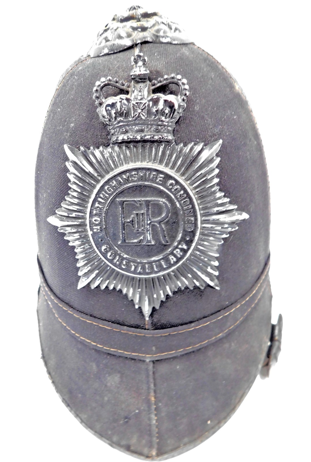 A Nottinghamshire County police helmet, together with a leather bayonet frog. - Image 2 of 3
