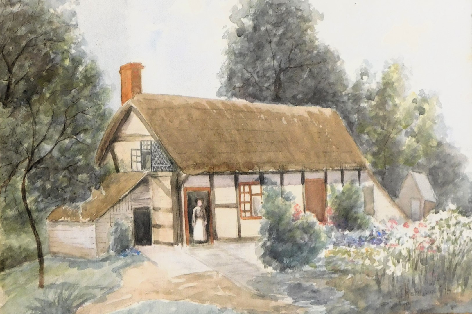 20thC School. A collection of oil on boards, comprising B Stenson, oil on board cottage in floral ga - Image 6 of 10