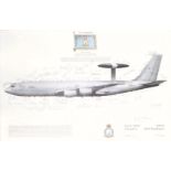 Withdrawn Pre-Sale by Vendor - A print of Sentry AEW1 8 Squadron from RAF Waddington,