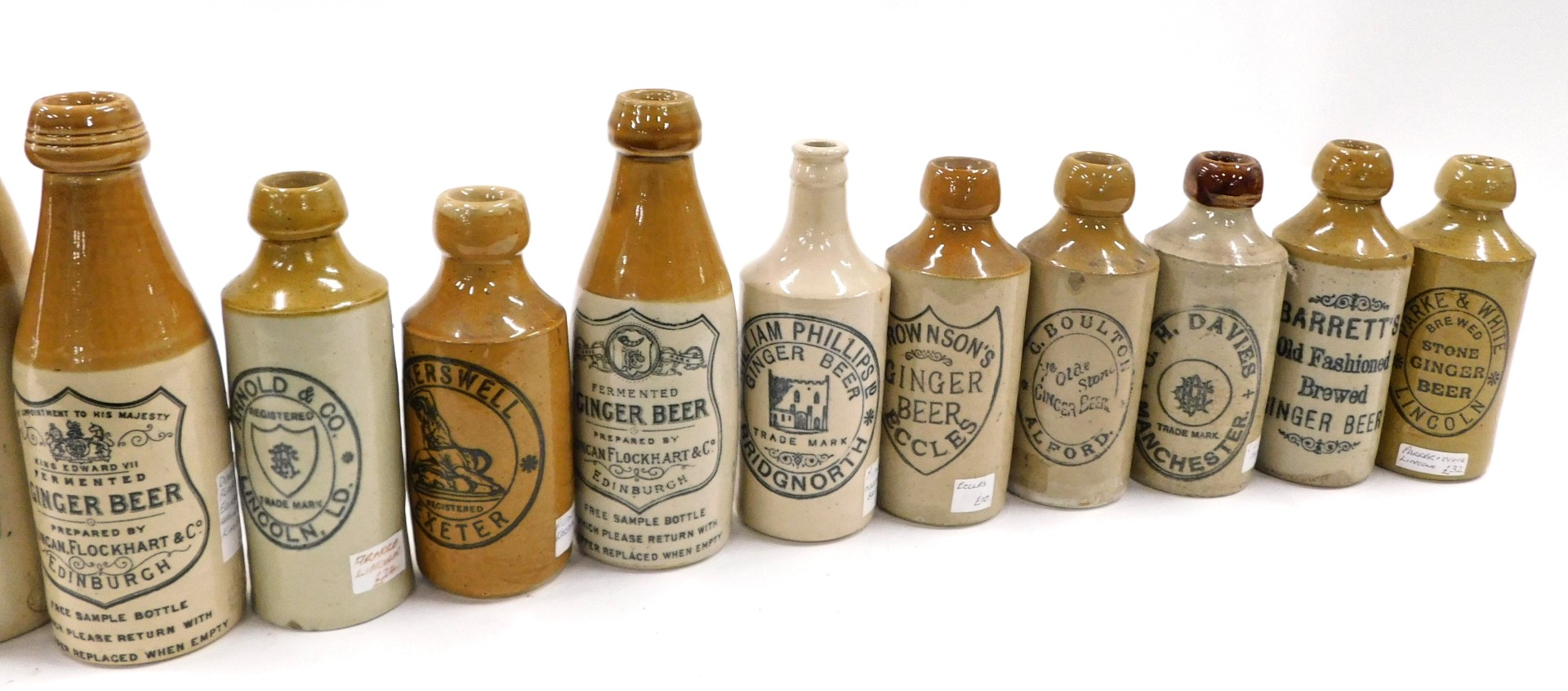 A collection of stoneware ginger beer bottles, various makers to include Lincolnshire. - Image 3 of 3