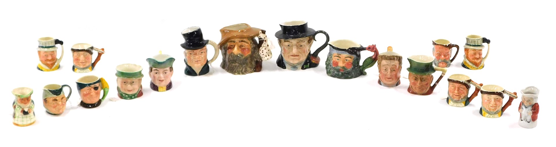 A quantity of Beswick and character jugs, to include Captain Cutts.