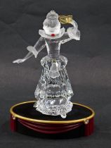 A Swarovski crystal figure group, The Masquerade Columbine, annual edition for 2000, boxed on pedest