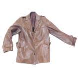 A brown Chantex leather jacket.