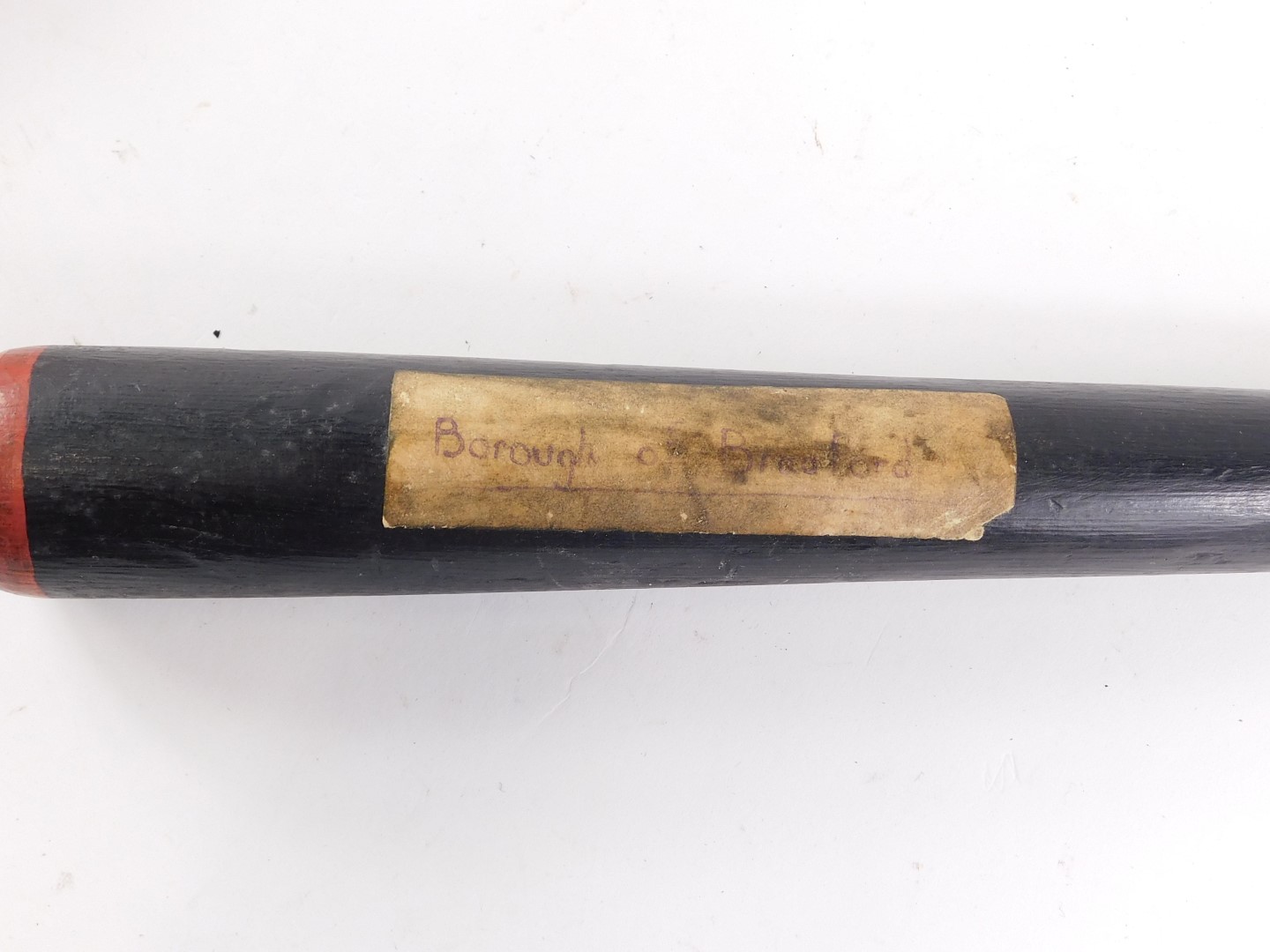 A Victorian Borough of Bradford painted truncheon, dated 1868, 44cm long. - Image 3 of 3