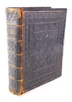 A Victorian family bible, by Henry and Scott Reverend John McFarlane LLD London, in black leather bi