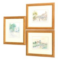 H Todd (20thC School). Three watercolours, comprising The Ford, 15cm x 21cm, The Inn Hamstead Heath,