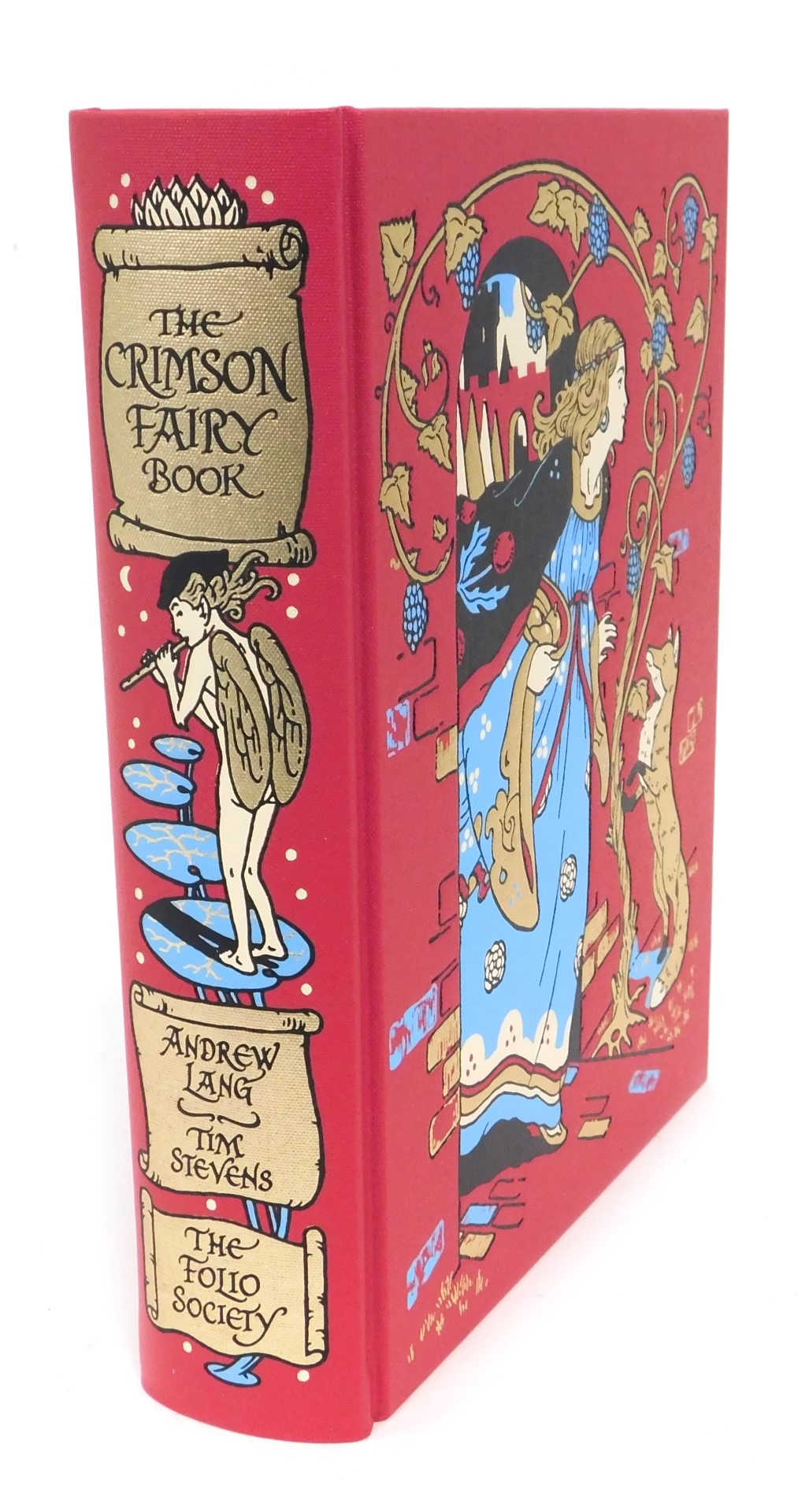 Lang (Andrew). The Crimson Fairy Book, illustrated by Tim Stevens, in gilt tooled crimson cloth with