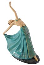 A Kathleen Parson Fielding's Crown Devon limited edition figure of a dancer, number 76/500.