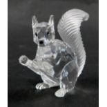 A Swarovski crystal 10th Anniversary Edition Squirrel, 6cm high, boxed with certificate.