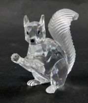 A Swarovski crystal 10th Anniversary Edition Squirrel, 6cm high, boxed with certificate.