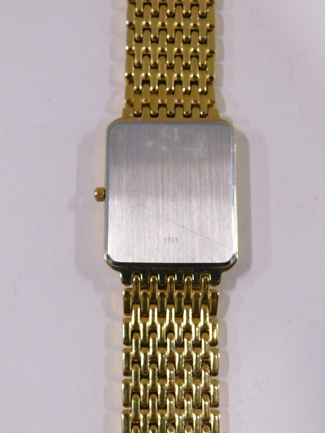 A Rotary gentleman's wristwatch, the rectangular white faced dial, with Roman numerals and date aper - Image 3 of 4