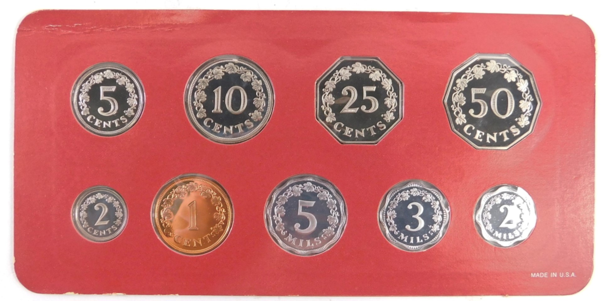 A Republic of Malta decimal proof coin set, with certificate from 1977, in presentation pack. - Image 2 of 3