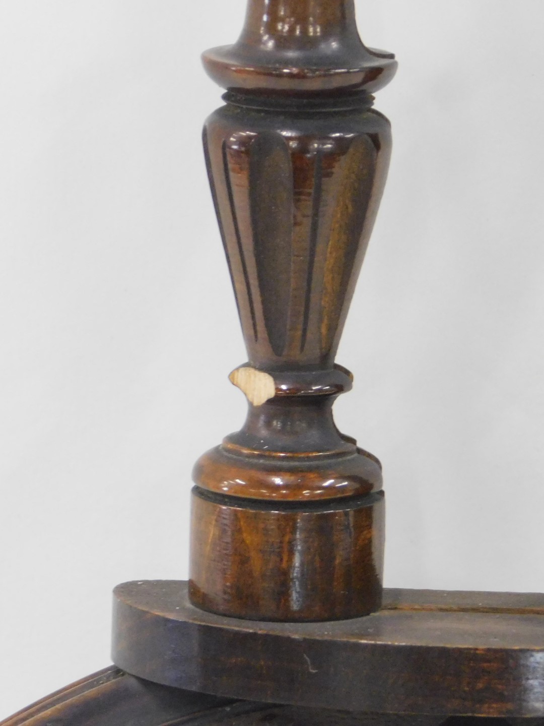 A late 19th/early 20thC carved mahogany aneroid barometer, 48cm high. - Image 3 of 3