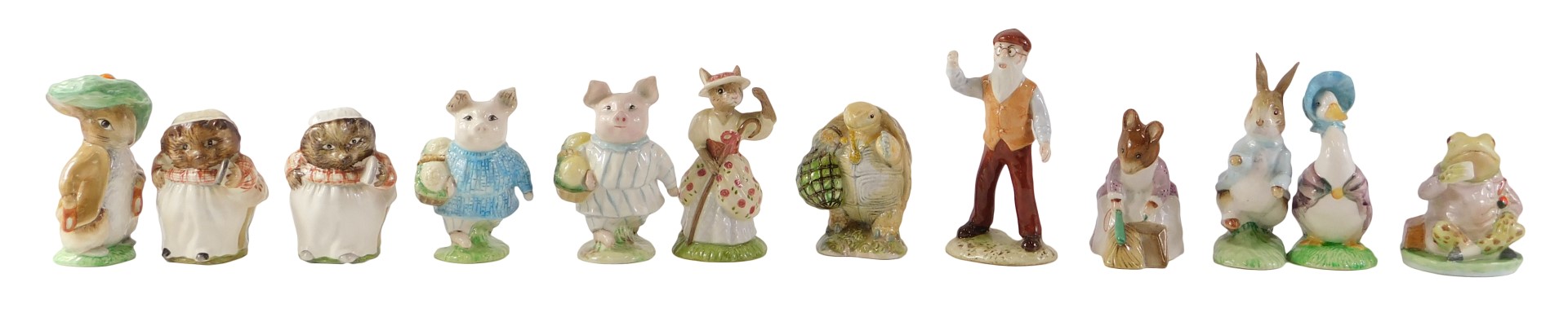 A collection of Royal Doulton Beatrix Potter figures, comprising Mr Alderman, Ptolemy, Hunka Munka s