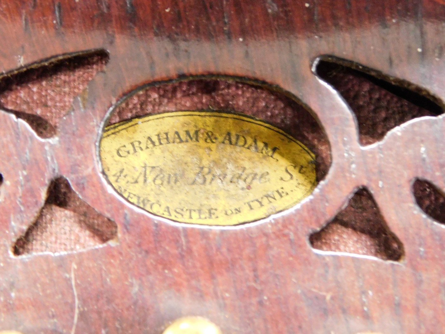 A twenty button concertina by Graham and Adam of Newcastle on Tyne, in original ebonised case. (AF) - Image 4 of 6