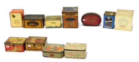 A group of collectors tins, to include Malady Toffee, Potato XL Crisps, Edward Sharp, toffee tins an