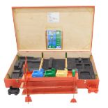 A Forces outdoor wooden play set, in ply case.