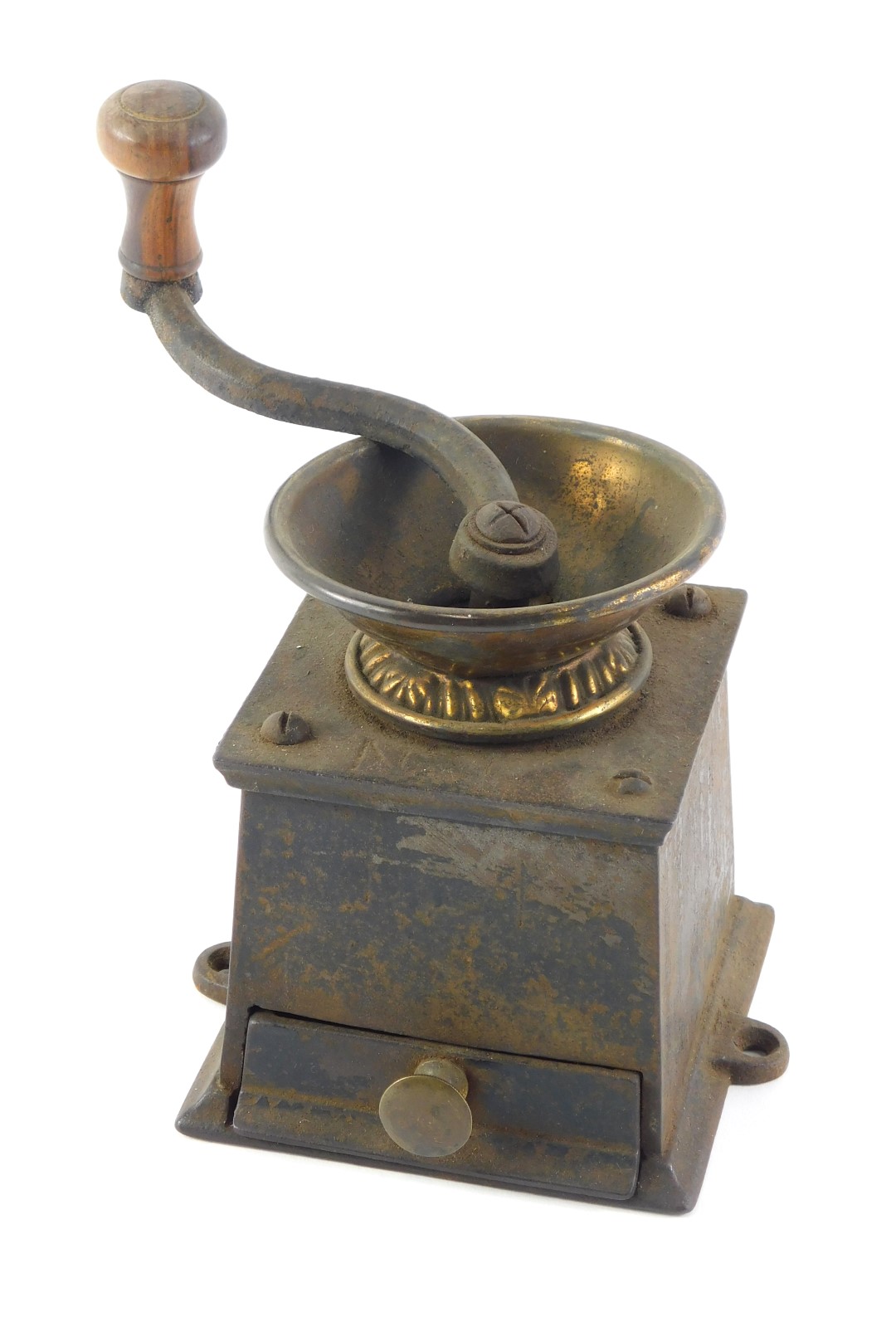 A coffee mill grinder, 13cm high.