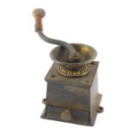 A coffee mill grinder, 13cm high.