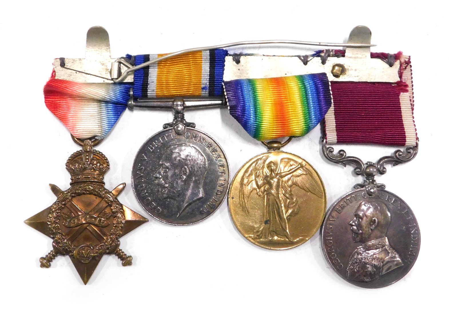 A World War I medal group, comprising 14-15 Star, George V medal, Great War for Civilisation medal,