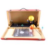 A geo safari motorised solar system and planetarium, with instructions in travel case, the case 59cm