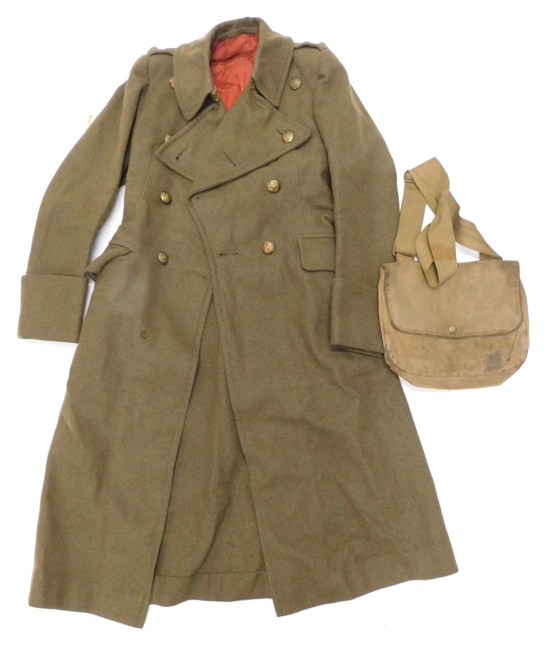 A 1940s ATS coat and bag.