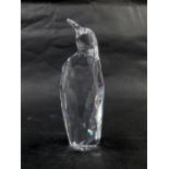 A Swarovski crystal figure of a penguin, 13cm high, boxed with certificate.