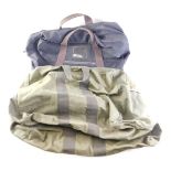 A US Air Force kit bag and an RAF kit bag.