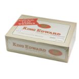 A box set of King Edward Invincible Deluxe fifty cigars, in cellophane seal.