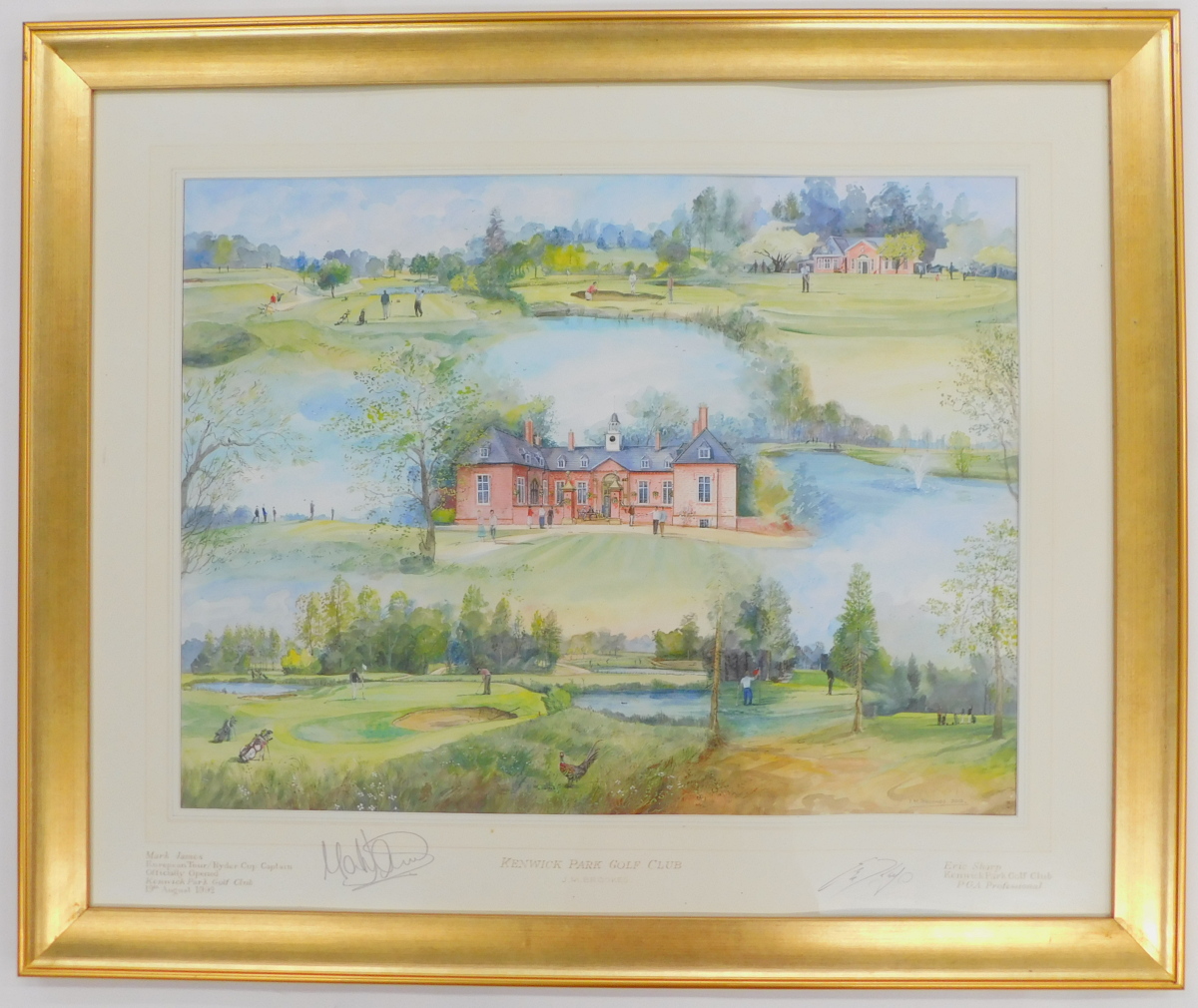 J.M. Brookes (20thC). Kenwick Park Golf Club, watercolour, signed and dated 2012, 48cm x 63cm. Also - Image 2 of 6