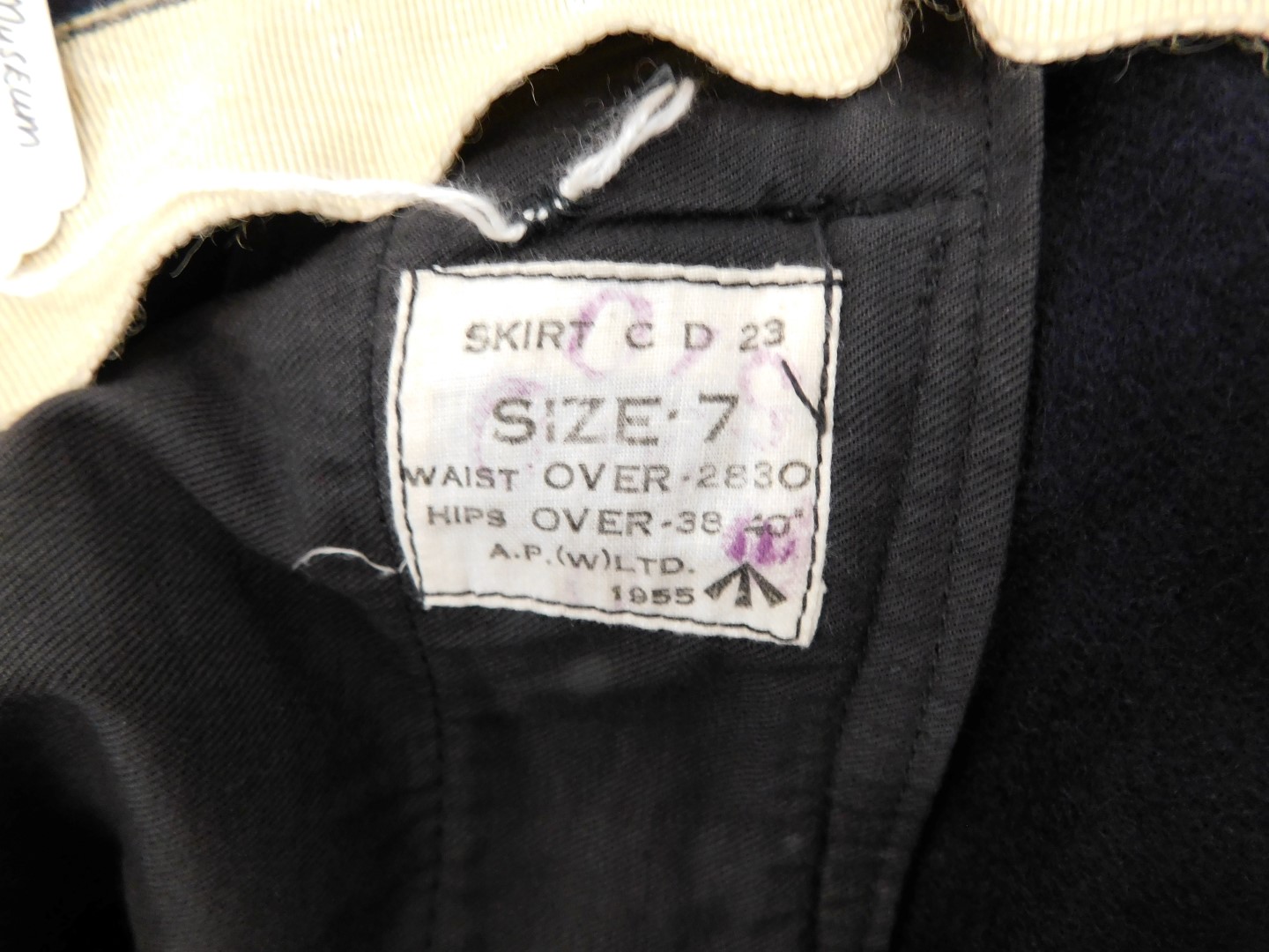 Various horse riding Civil Defence Corps wares, comprising jacket, trousers and beret stamped 1953. - Image 6 of 6