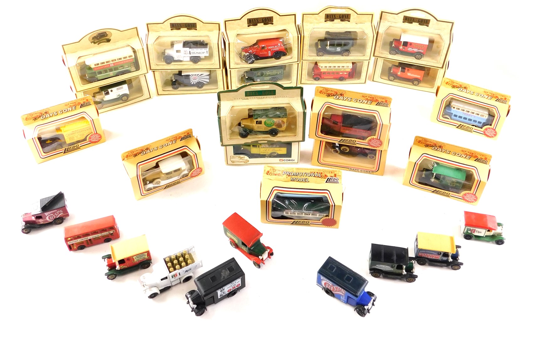 A quantity of Corgi and other nostalgic diecast vehicles, to include Days Gone.