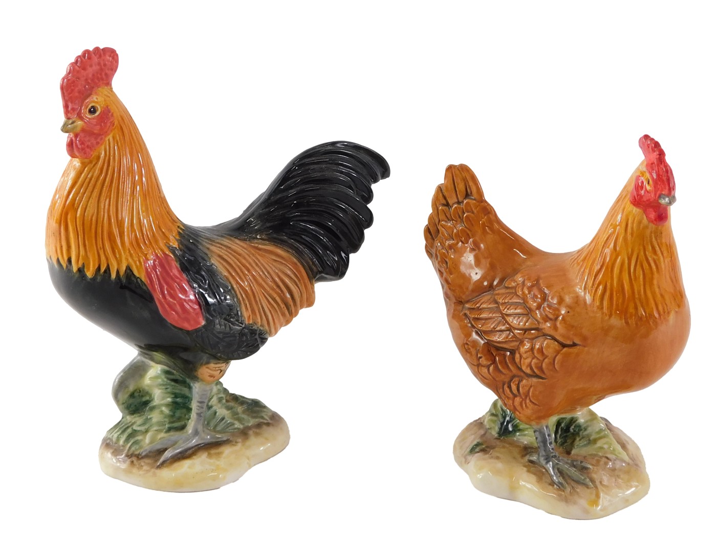 A John Beswick model of a cockerel and a chicken. (AF)