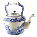 A Copeland Spode's Italian pattern tea kettle, 32cm high.