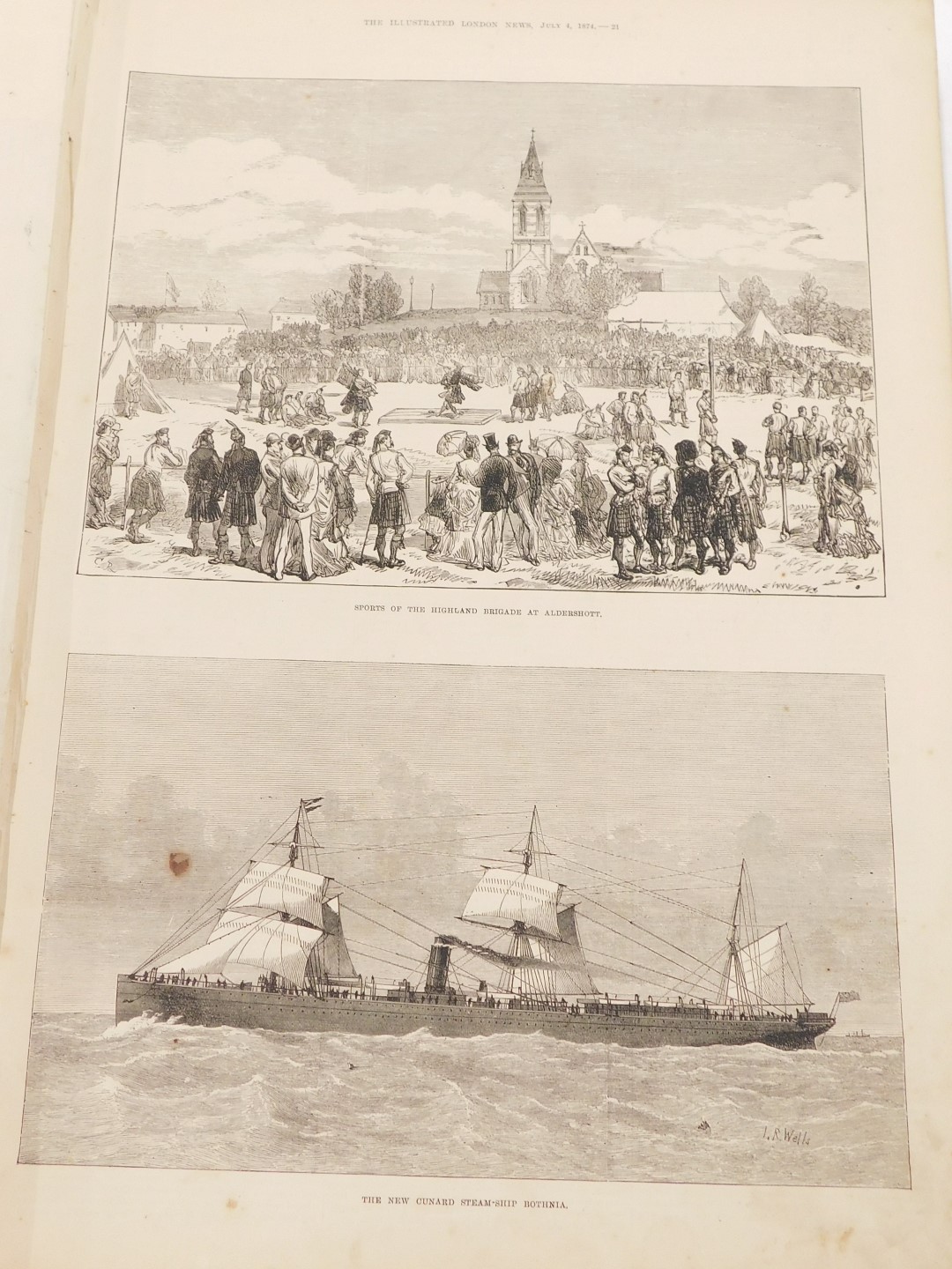 Bound copies of The Illustrated London News, July to December 1874. (AF) - Image 3 of 4