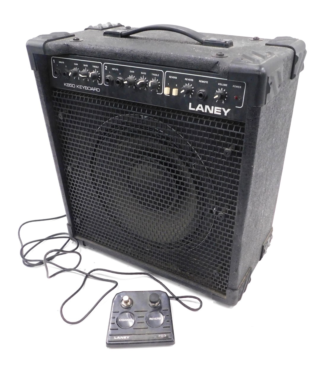 A Laney KB50 keyboard amp, with Laney FS3 pedal and power lead.