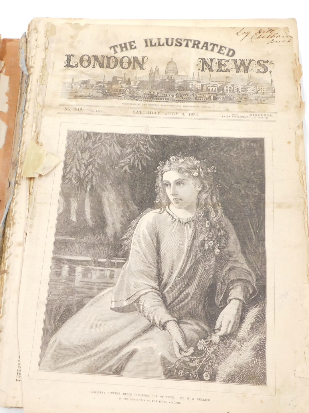 Bound copies of The Illustrated London News, July to December 1874. (AF) - Image 2 of 4